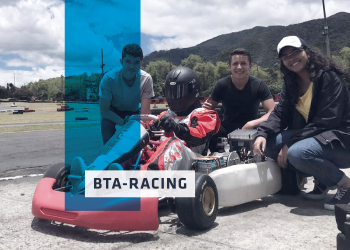 Haga parte del grupo estudiantil BTA-Racing y desarrolle vehículos eléctricos