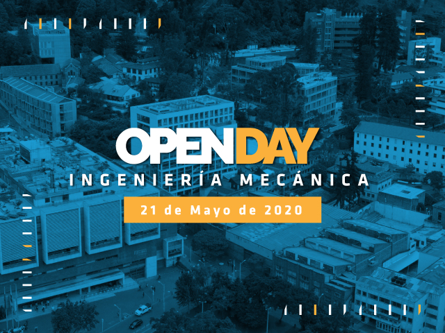 Invitación para el Open Day organizado por el Departamento de Ingeniería Mecánica