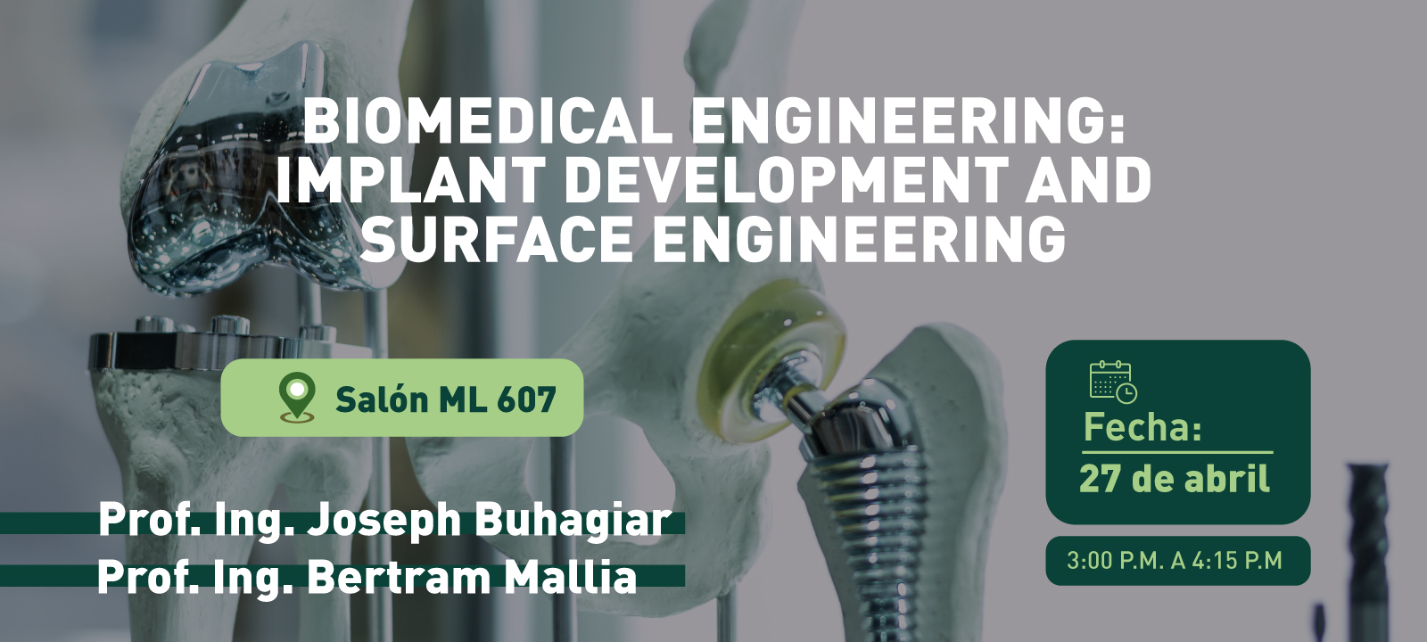 Biomedical Engineering: Implant Development and Surface Engineering
