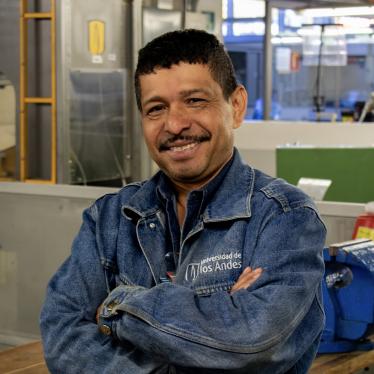 Jorge Reyes, Técnico Soldadura, Departamento de Ingeniería Mecánica - Uniandes