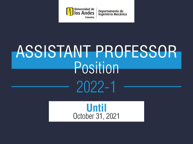Assistant Professor Position Mechanical Engineering 2022-1