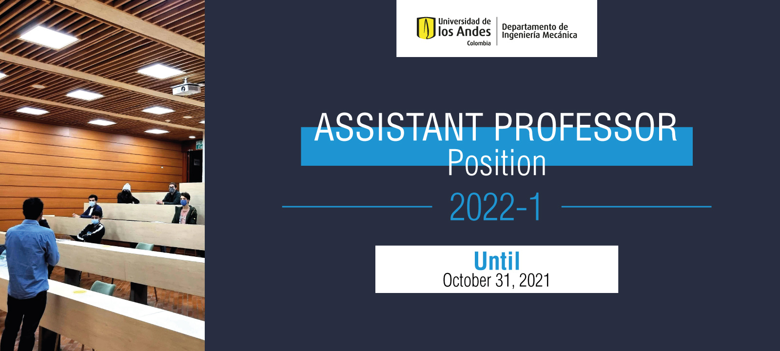 Assistant Professor Position Mechanical Engineering 2022-1