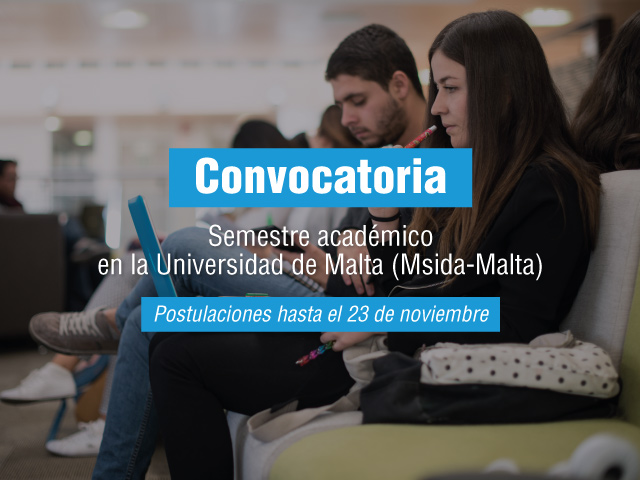 Semestre Académico en la Universidad de Malta (Msida-Malta) / Erasmus + 2019