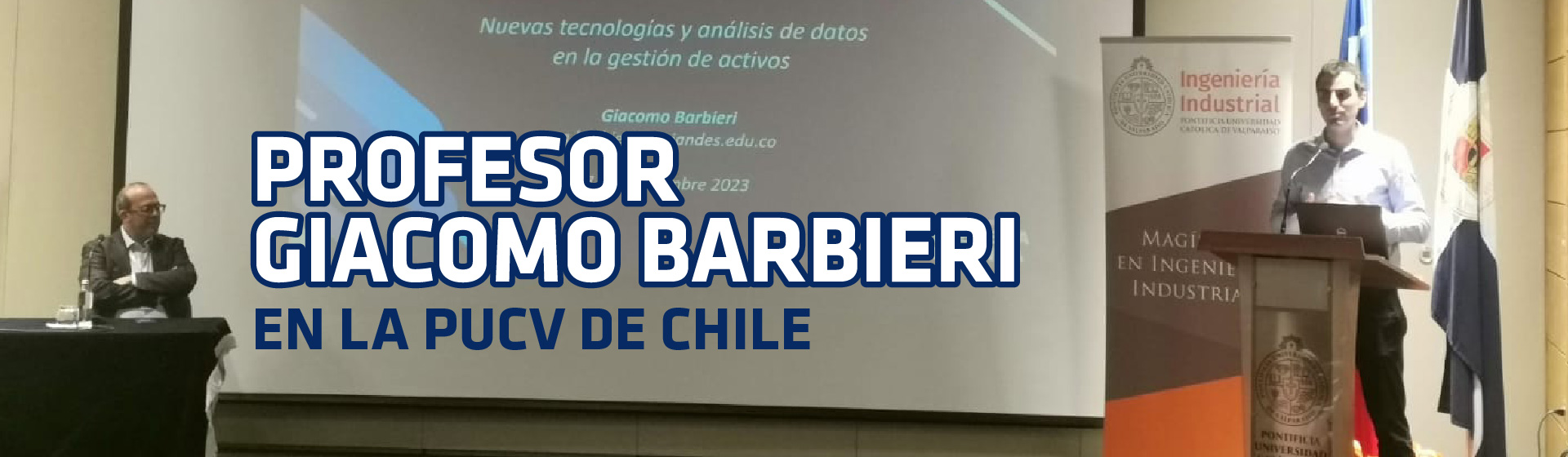 Profesor Giacomo Barbieri en la PUCV de Chile