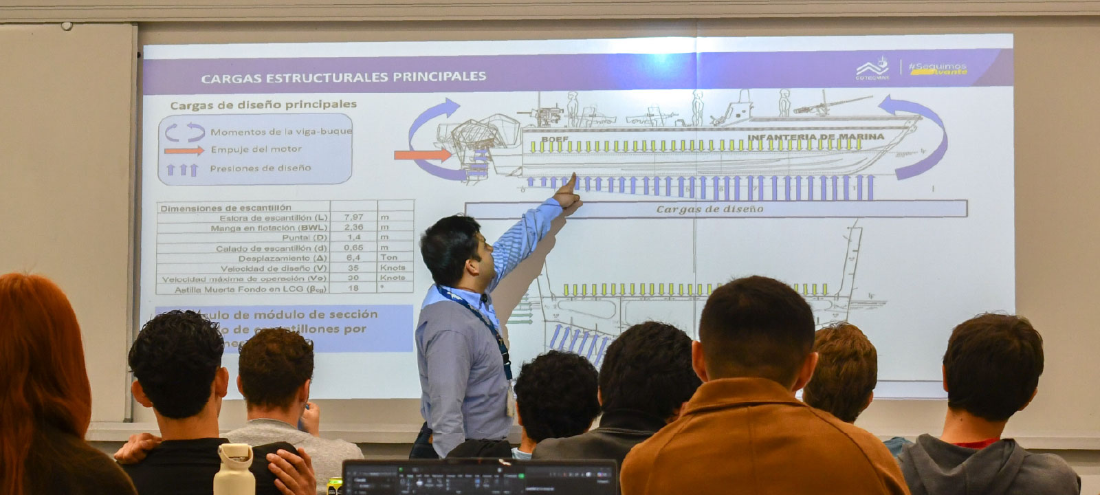 De la Ingeniería Mecánica al diseño naval: David Ricardo Alvarado compartió su experiencia en Cotecmar