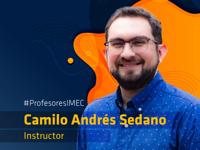 Camilo Andrés Sedano, instructor en el Departamento de Ingeniería Mecánica