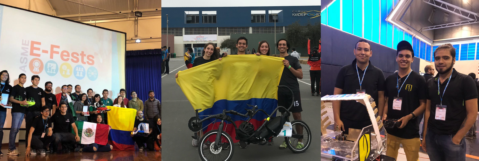 Estudiantes de Ingeniería Mecánica viajaron a Perú a representar a Uniandes en competencias del E-fest